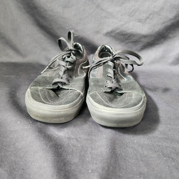Vans Other - Vans Sk8-Low Disruptive Black‎ Suede Skate Shoes Sneakers Mens 8.5 Womens 10...